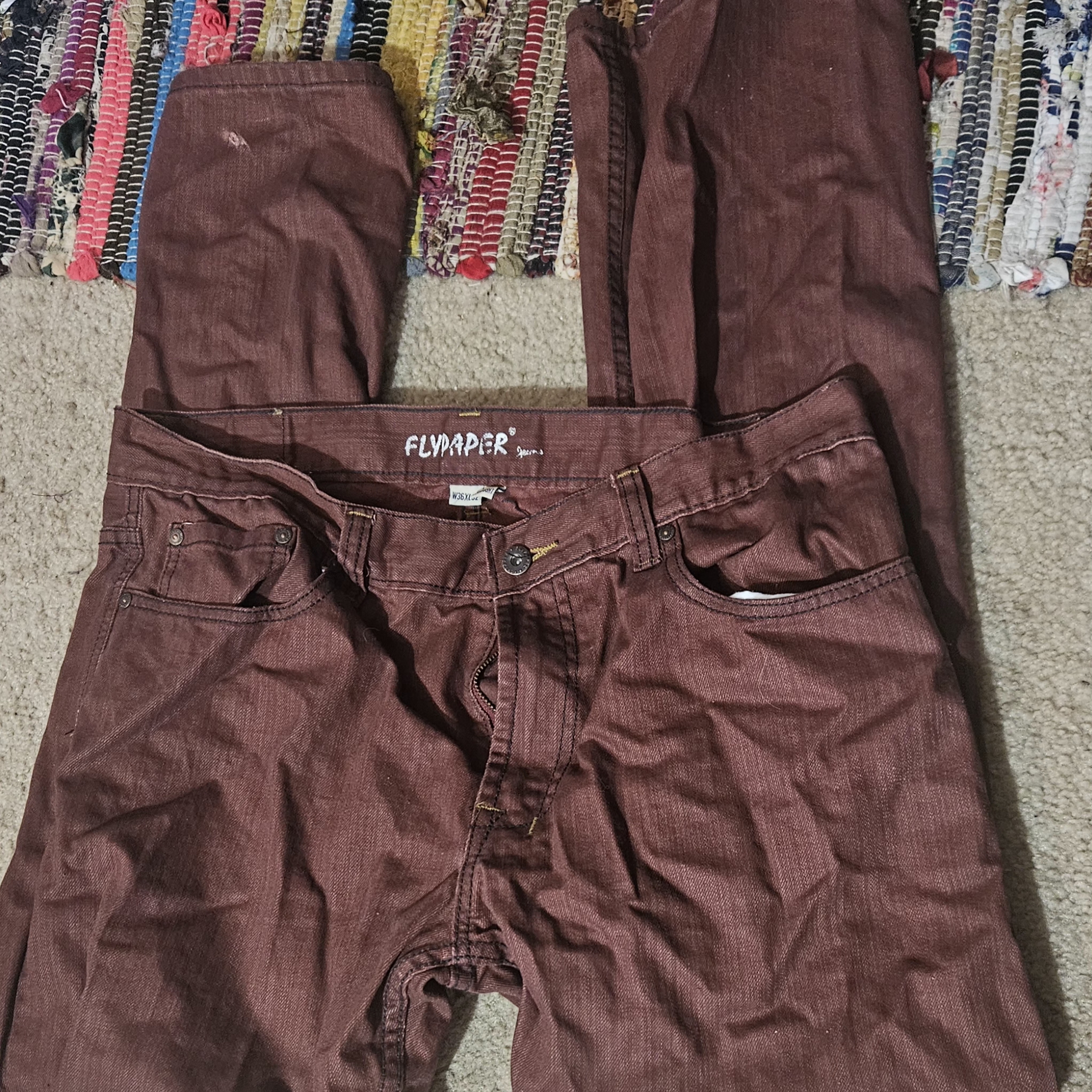 Flypaper Mens Brown Pants